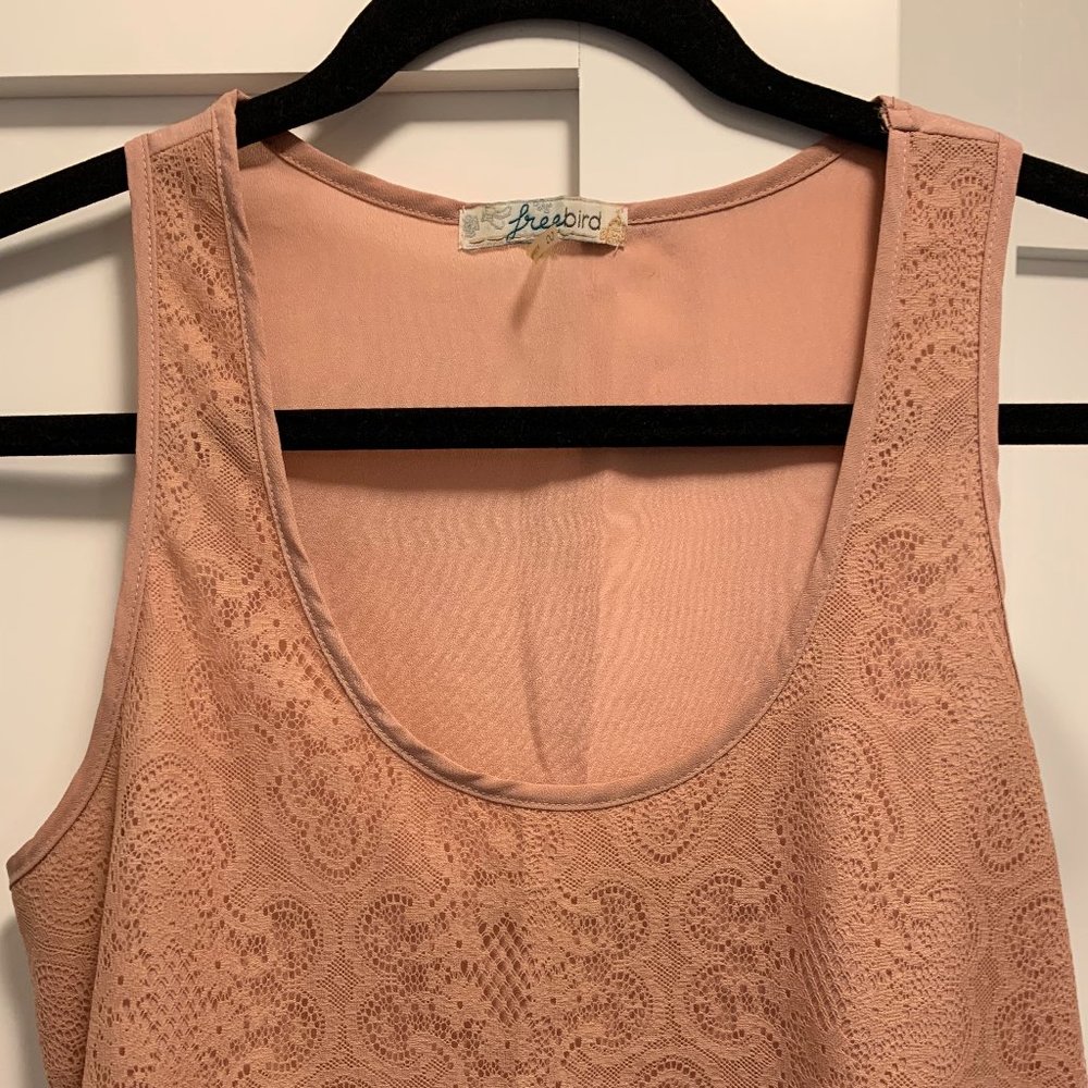 Embroidered sleeveless blouse